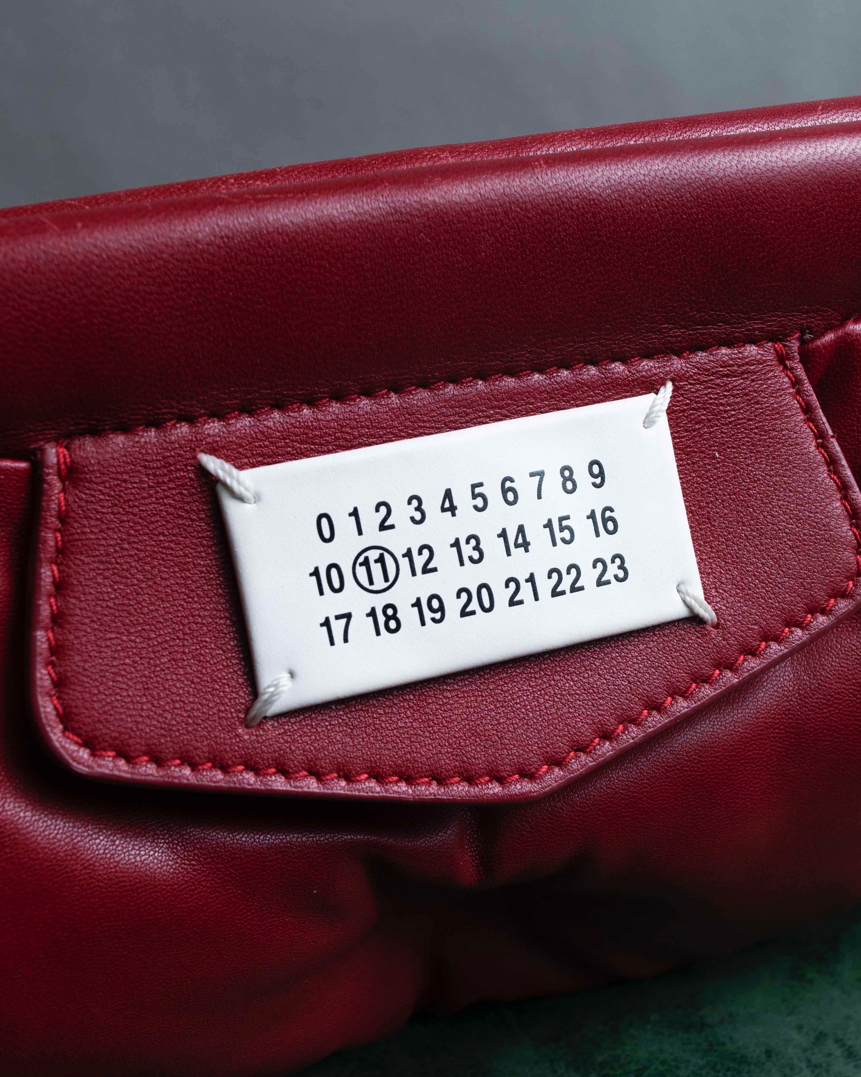 "MAISON MARGIELA" Red color Glam Slam chain shoulder bag
