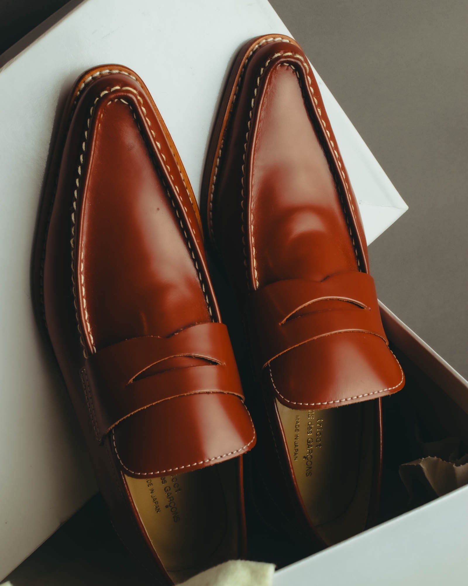 “tricot COMME des GARCONS”
00’s-10’s leather penny loafer