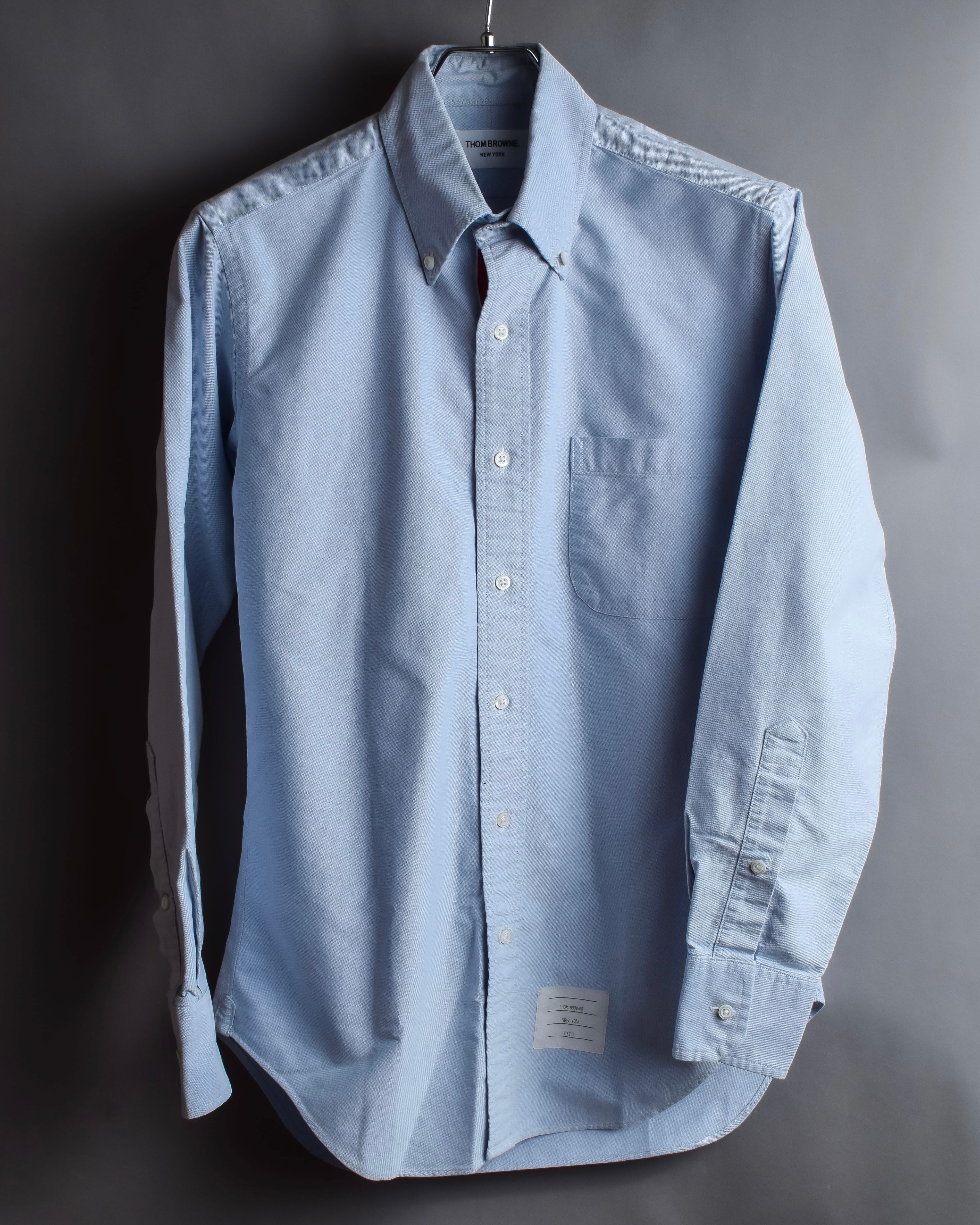 "THOM BROWNE" Hidden tricolor design cotton shirt