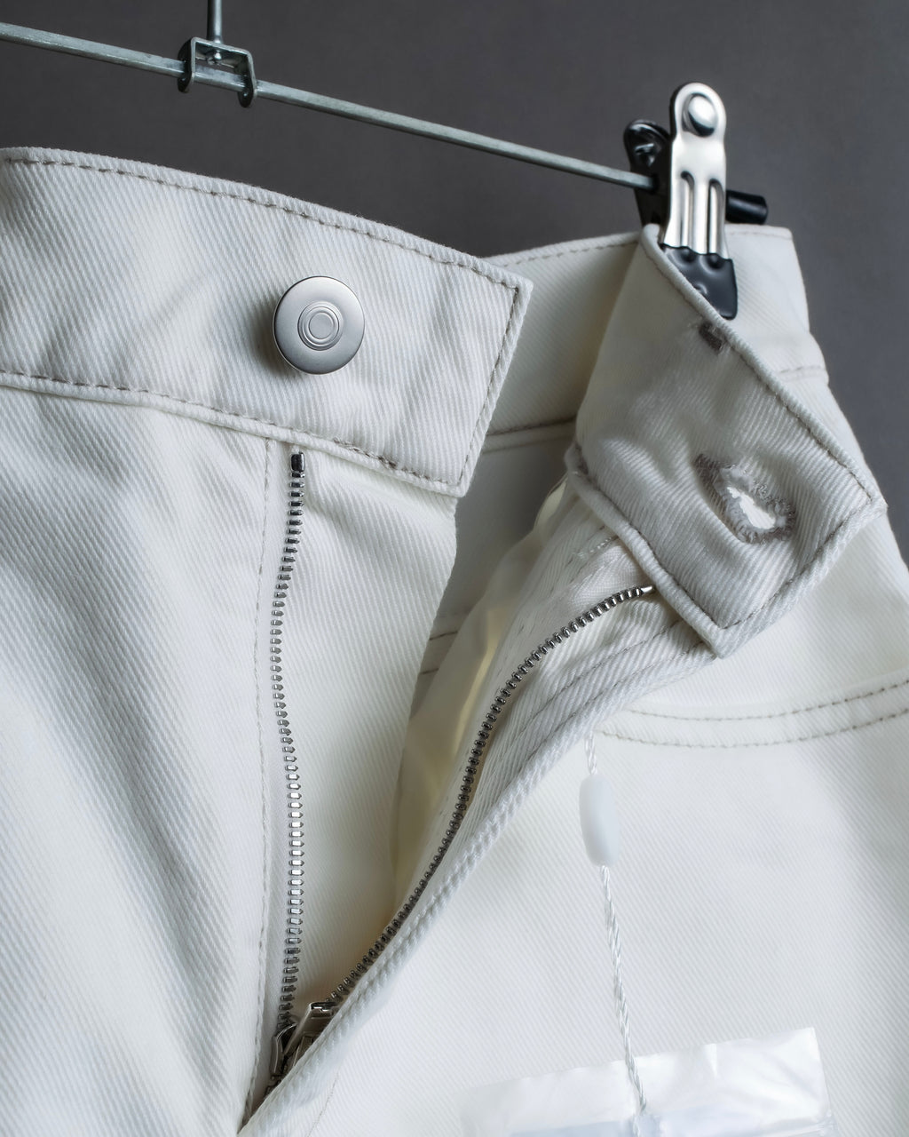 "MAISON MARGIELA" 21SS Washed raw cut flared cropped denim pants