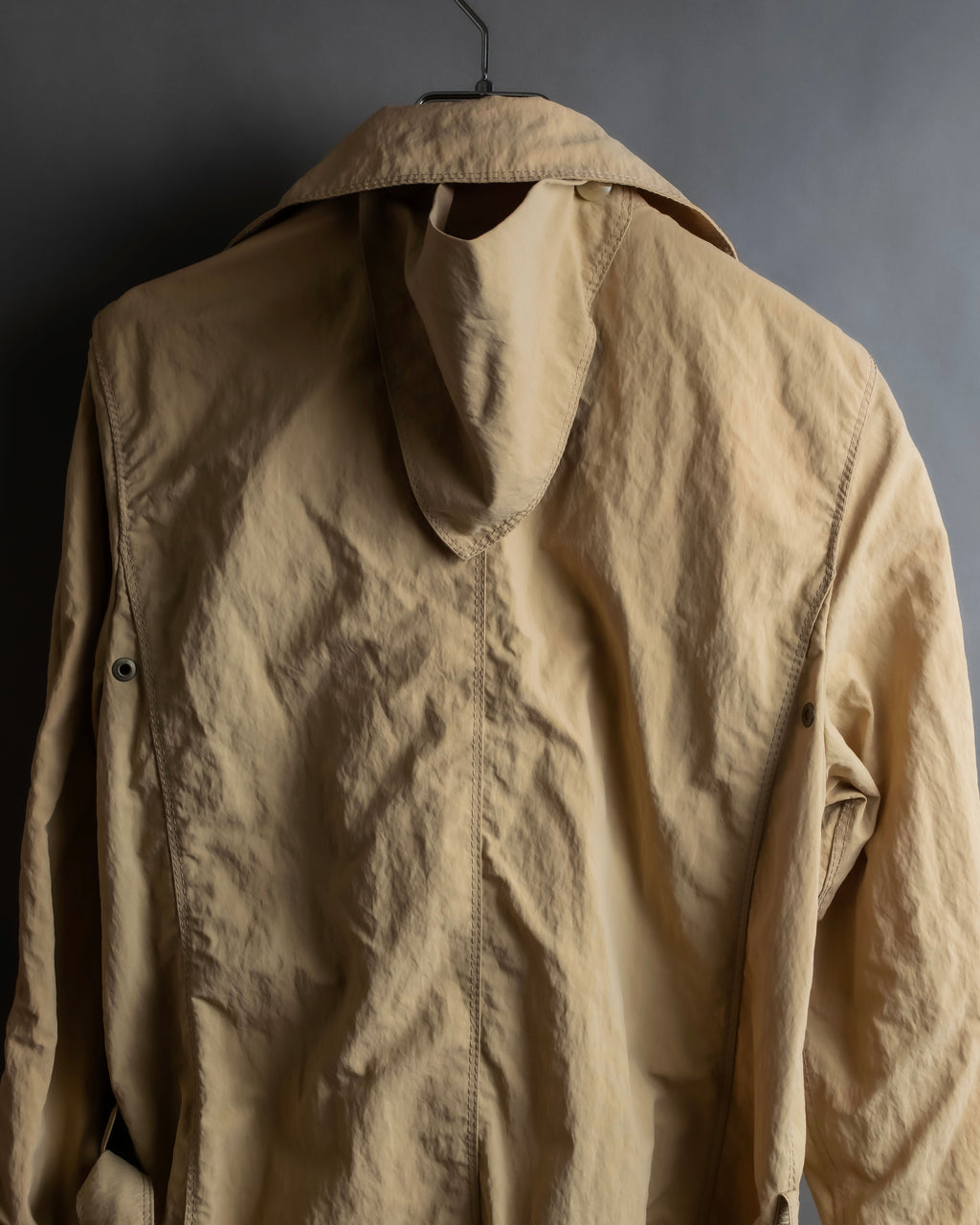 "Max Mara" Hooded mid-length lightweight coat