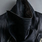 "Rick Owens" 100% lamb leather high neck sleeveless jacket