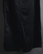 "DRIES VAN NOTEN" 10’s cupro-cotton satin long skirt