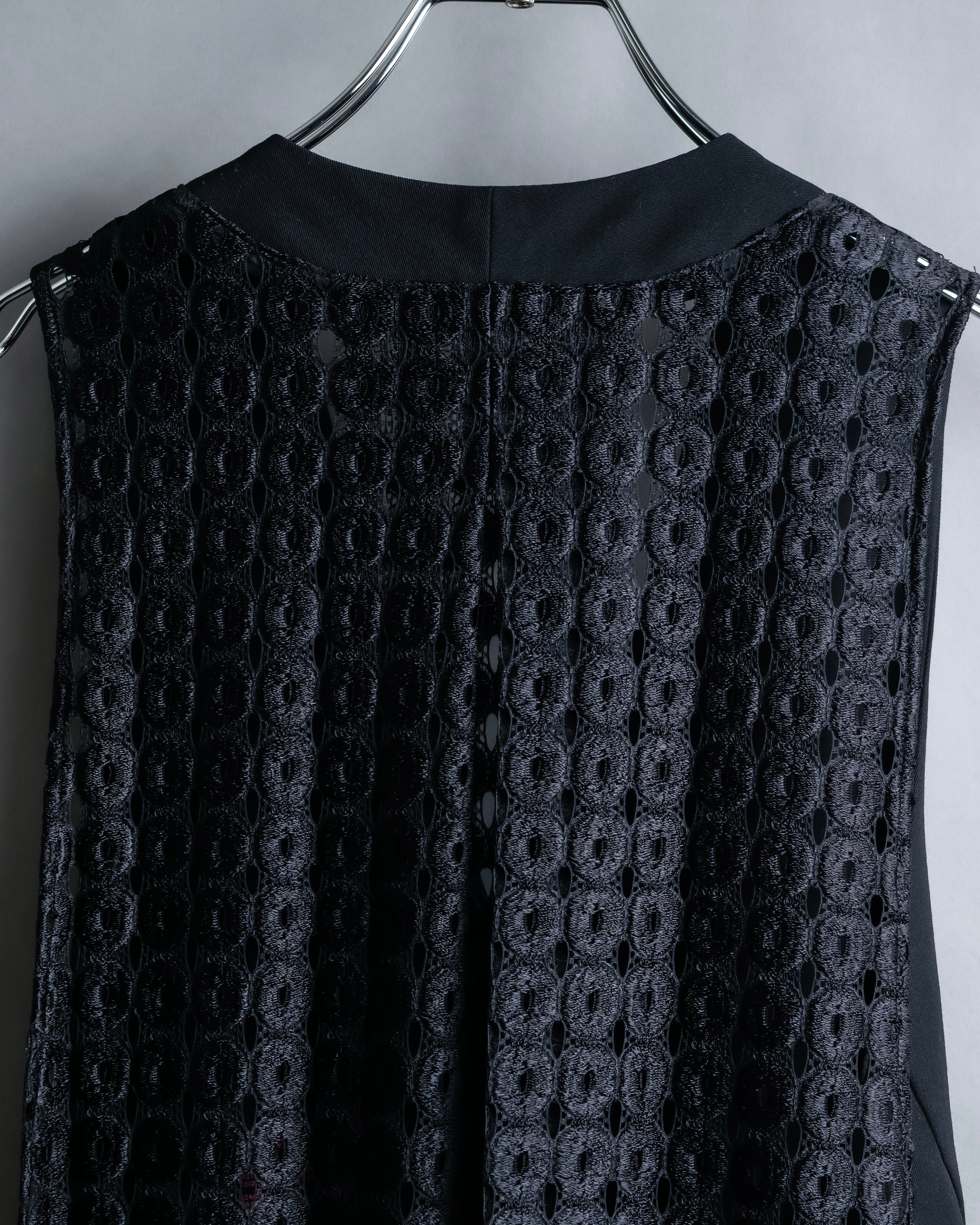 "LIMI feu" Layered embroidered sleeveless dress