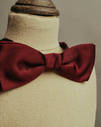 “Christian Dior” Late 80’s-90’s monsieur burgundy satin bow tie