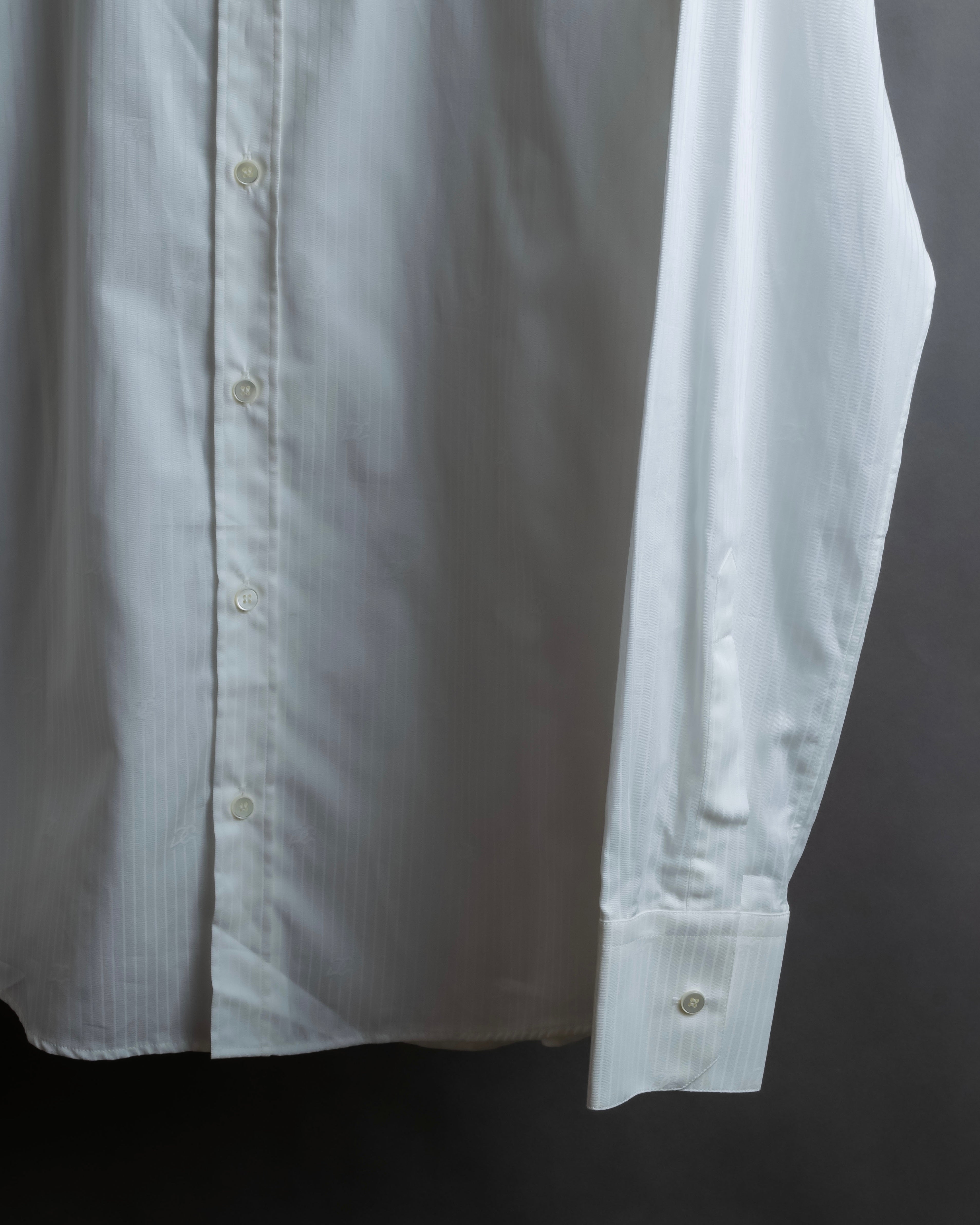 "DOLCE &amp; GABBANA" Shadow stripe pattern oversized shirt