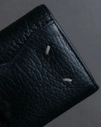 "MAISON MARGIELA" Grained leather envelope compact wallet