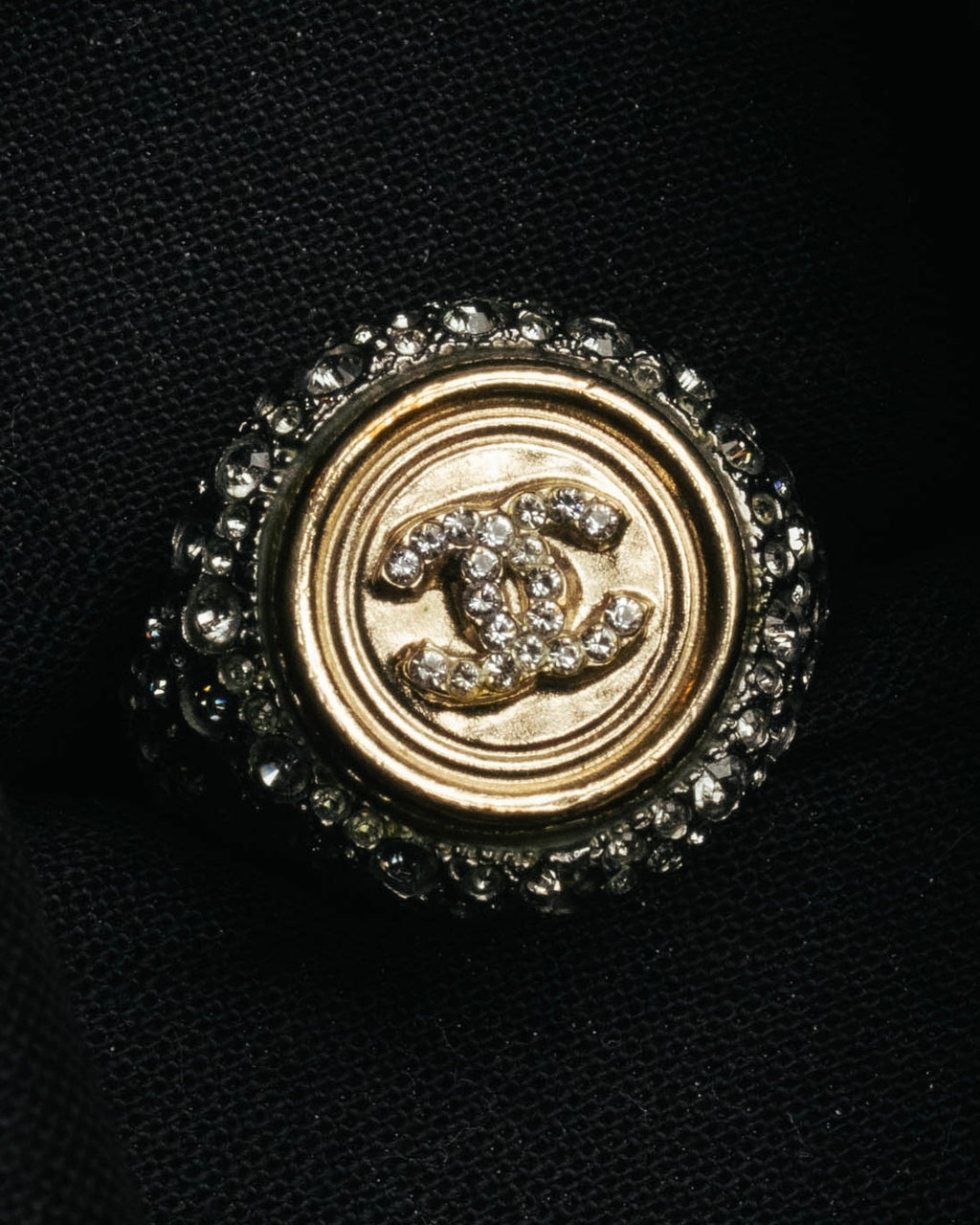 –SPECIAL– "CHANEL" 2021SS  Sparkling rhinestone cc ring
