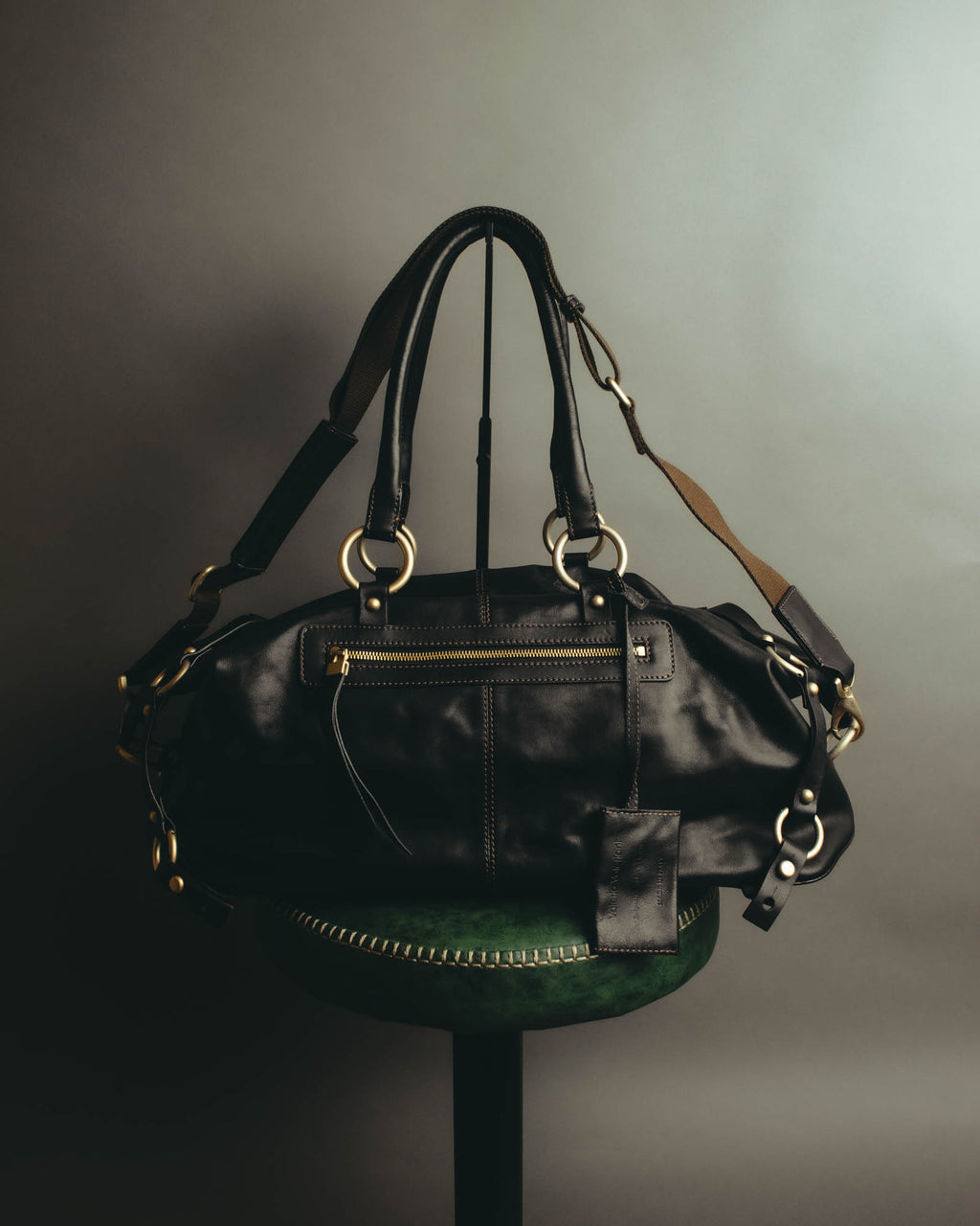 "Valerio Valeriani" 00's-10's Convertible leather Boston bag