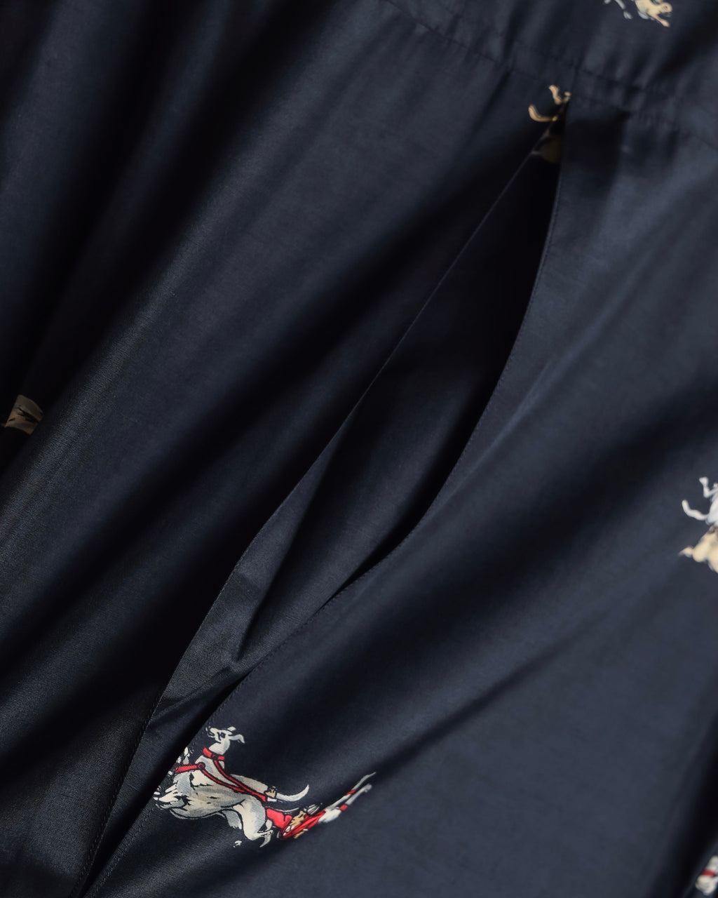 "Christian Dior" Hand painted greyhound motif silk blouse