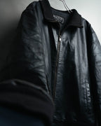 -MOOD MILLÉSIMES- 80’s-90’s softly draped leather bomber jacket