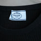 "PRADA" Ribbed black color pullover knit