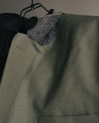"PRADA" 2012AW Wool-mohair tailored jacket with contrast collar detail
