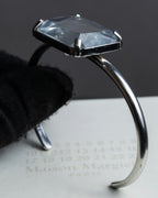 "Maison Martin Margiela" Crystal cut head motif ring＆bangle combination set