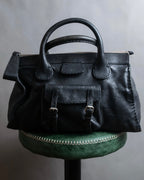 "Chloe" Out pocket detail leather Edith bag