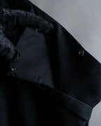 "Y's" Metal fitting belt design cutting maxi skirt