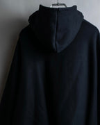 "BALENCIAGA" Oversized poncho flare silhouette hoodie
