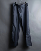"CHANEL" 100% wool wide tapered slacks