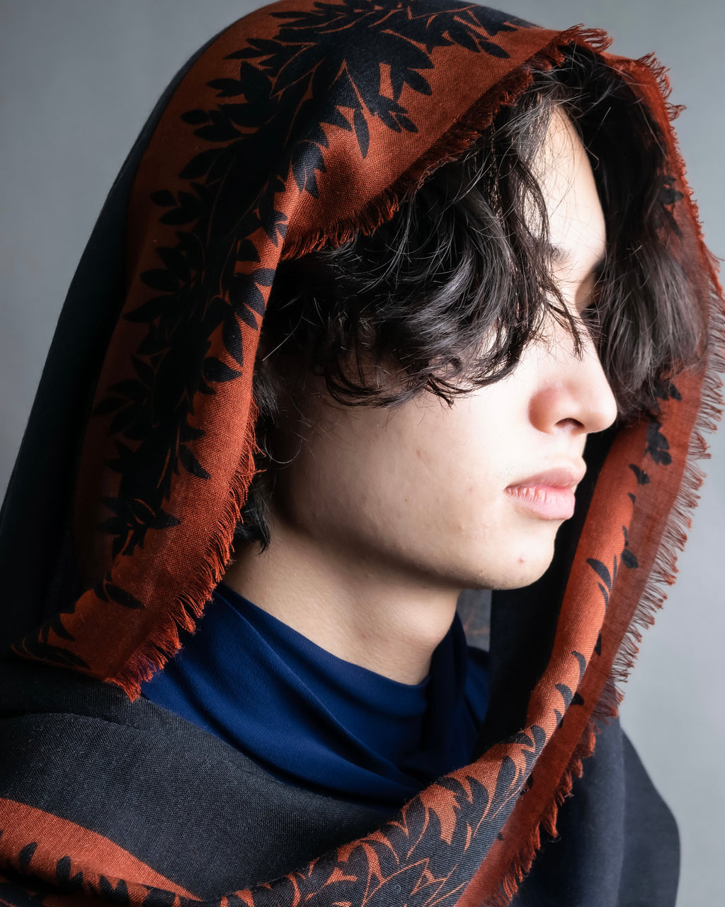 "Christian Dior" Botanical print large stole