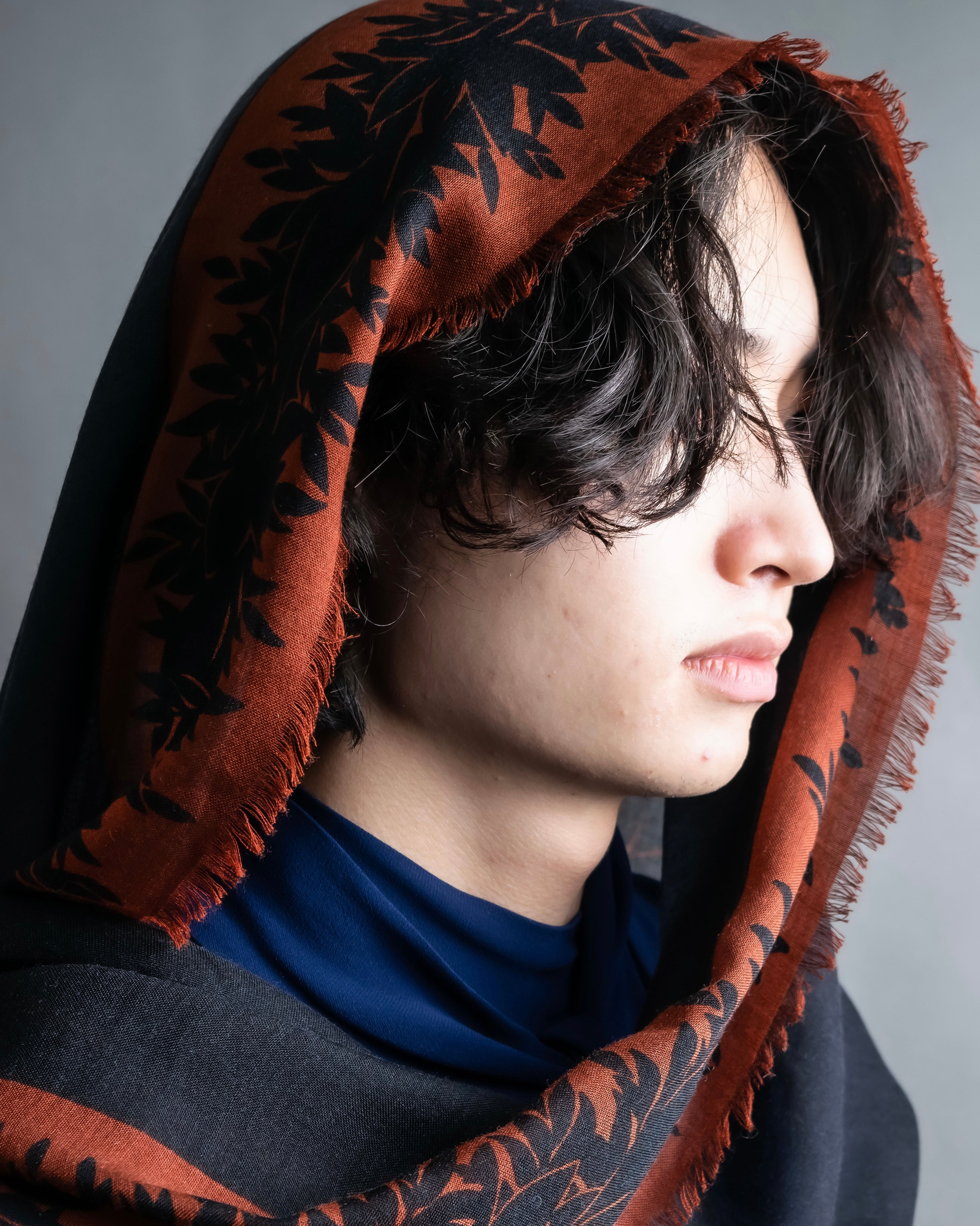 "Christian Dior" Botanical print large stole