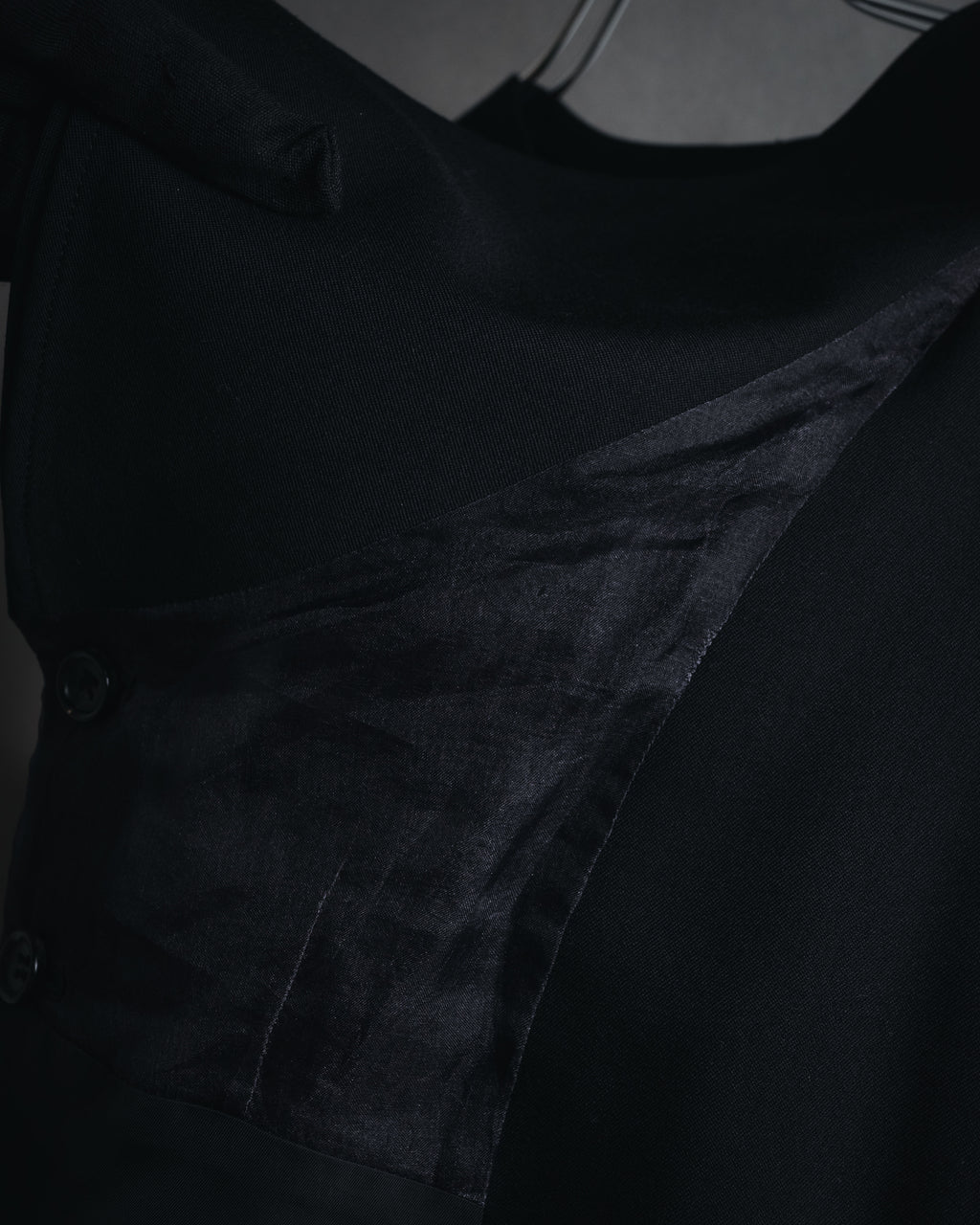 "tricot COMME des GARCONS" 2004 SS draped lapel cropped vest