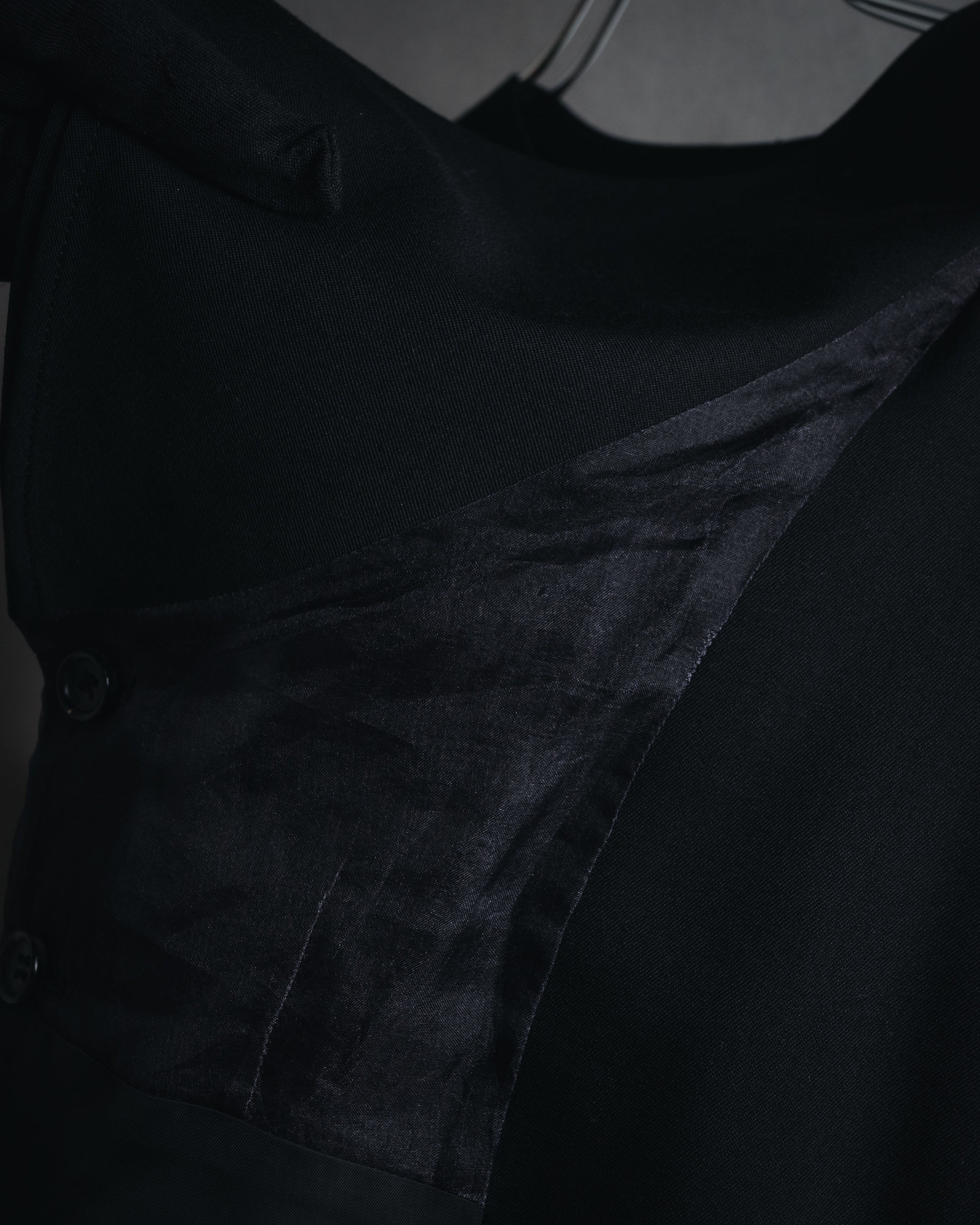 "tricot COMME des GARCONS" 2004 SS draped lapel cropped vest