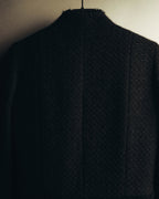 "CHANEL" 04AW Textured wool angora tweed zip jacket