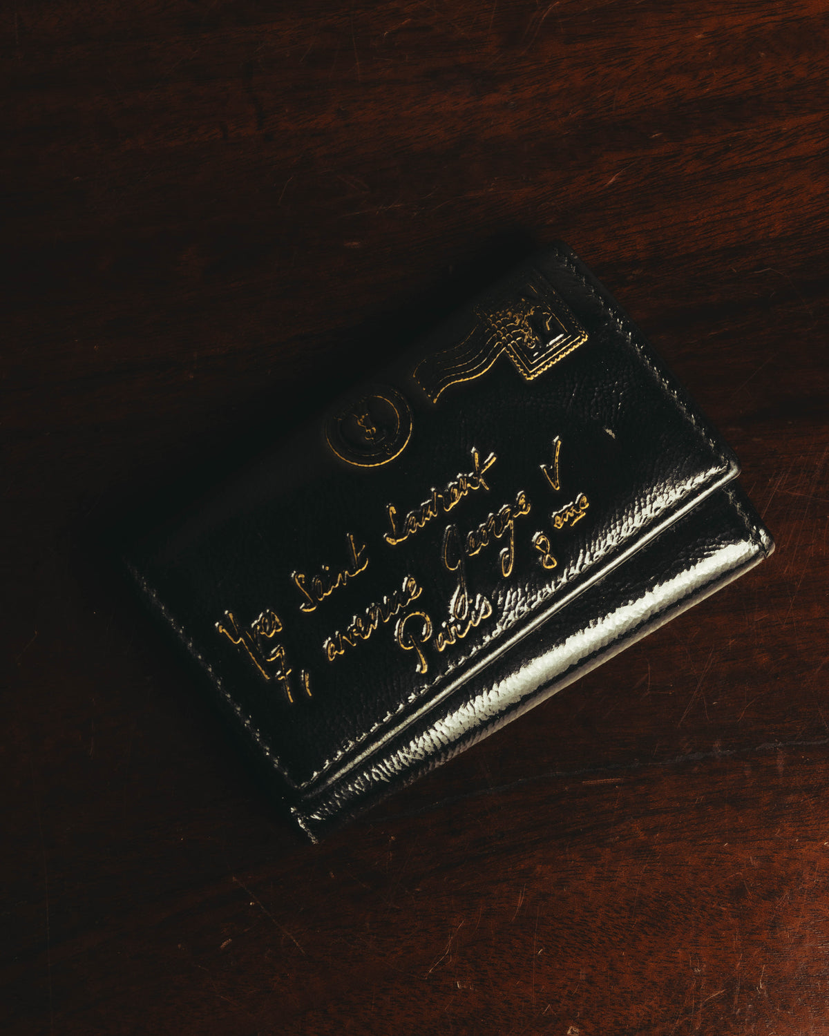 “Yves Saint Laurent” 00’s-10’s Y-Mail patent leather key case