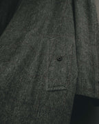 “Burberrys” 80’s Bedford wool balmacaan coat