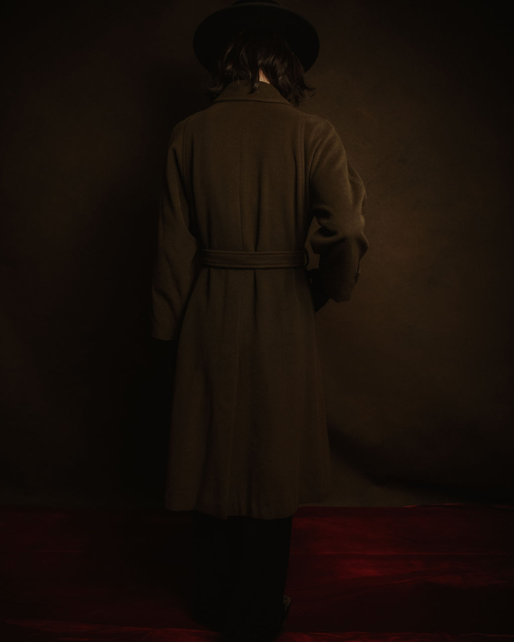 –SPECIAL– "CELINE" 80’s-90’s Triomphe button double breasted long coat