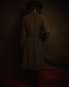 –SPECIAL– "CELINE" 80’s-90’s Triomphe button double breasted long coat