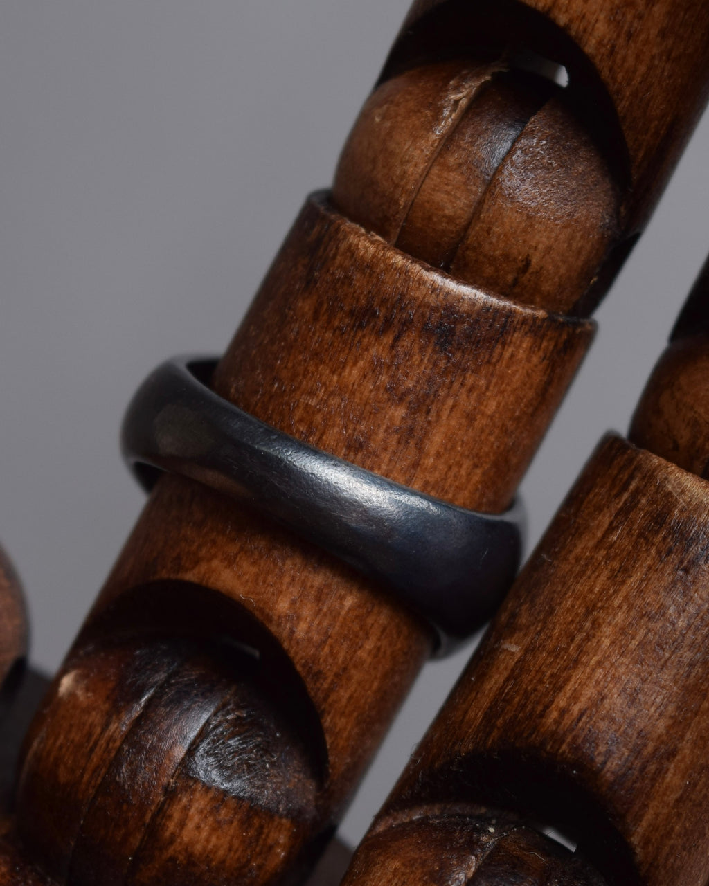 "agete" Rutilated quartz K10 silver coated ring