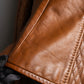 "EMPORIO ARMANI"  Quilted design brown color leather jacket