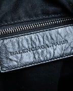 “BALENCIAGA” The Day leather shoulder bag
