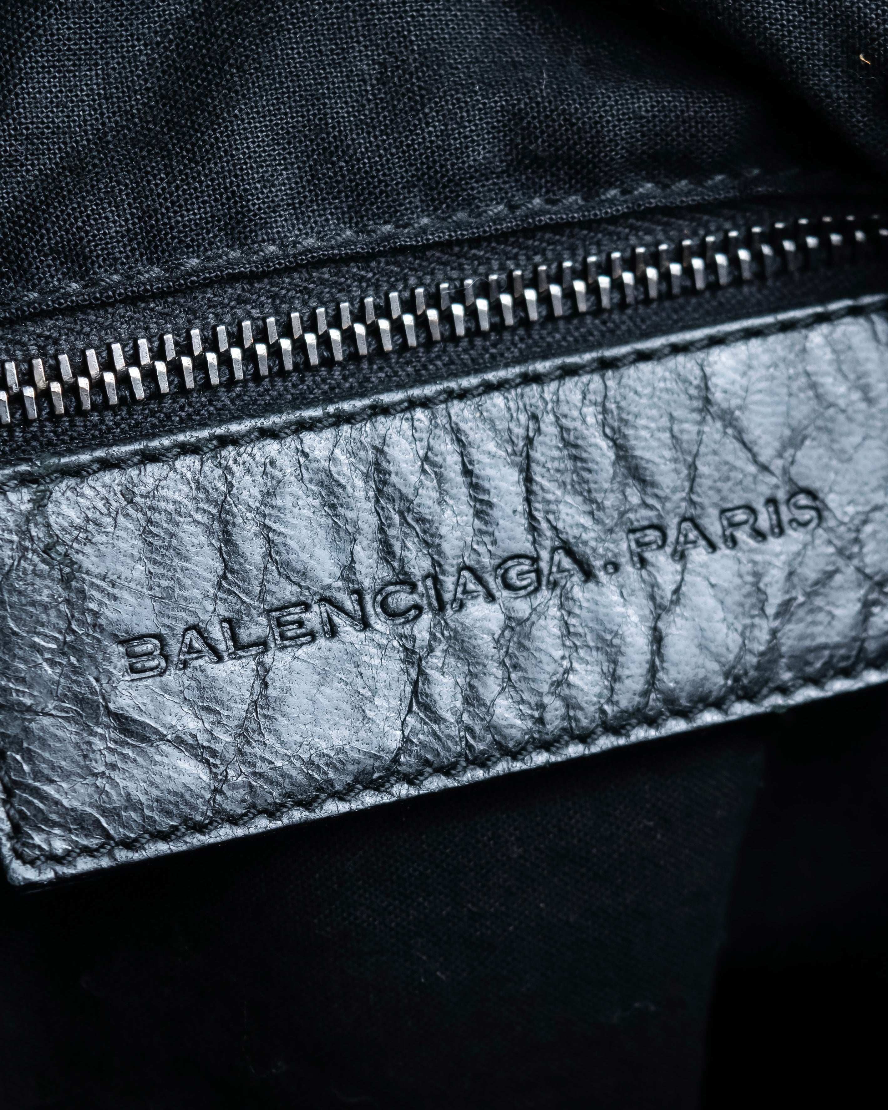“BALENCIAGA” The Day leather shoulder bag