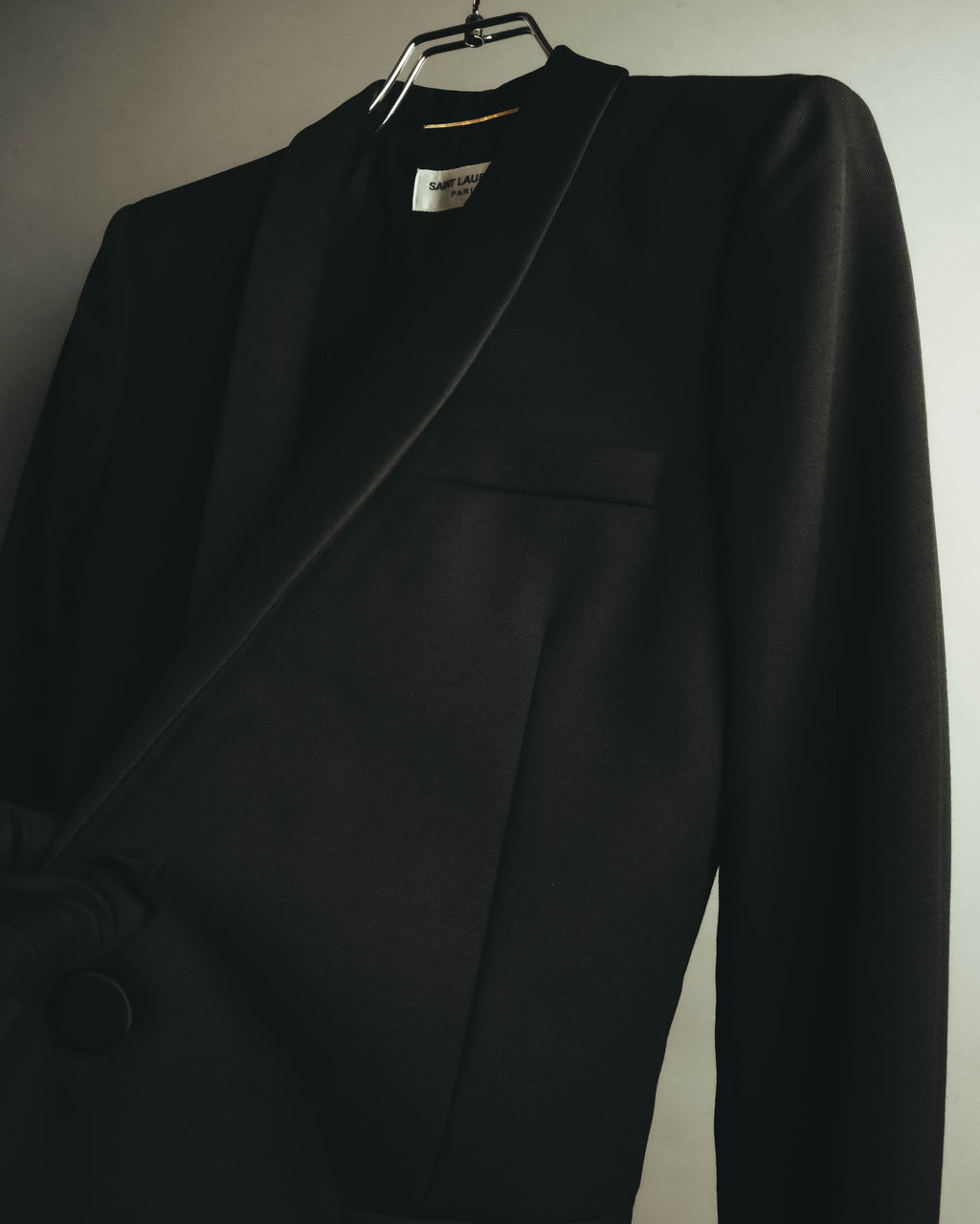 -SPECIAL- “Saint Laurent” 2012-2016 Single-button satin-lapel wool jacket