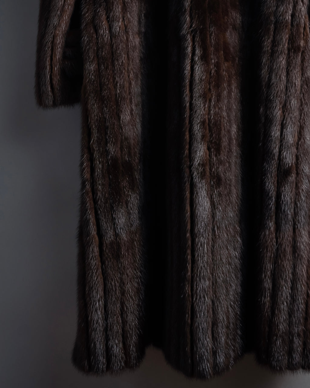 -SPECIAL- "Christian Dior Boutique Paris" 70's-80's Panel work design 100% mink fur coat