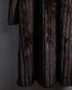 -SPECIAL- "Christian Dior Boutique Paris" 70's-80's Panel work design 100% mink fur coat