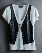 "Emporio Armani" Trompe l'oeil design T-shirt