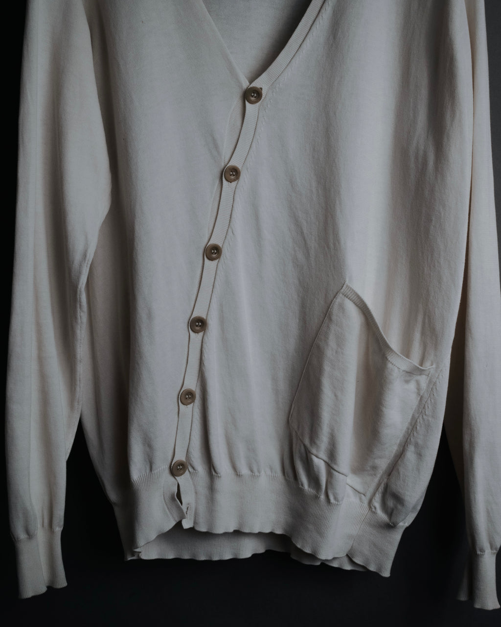 "Maison Martin Margiela" 2014 asymmetrical cotton knit cardigan