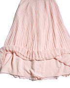 Self-Portrait/ Romantic Chiffon Pleated Skirt Pale Pink