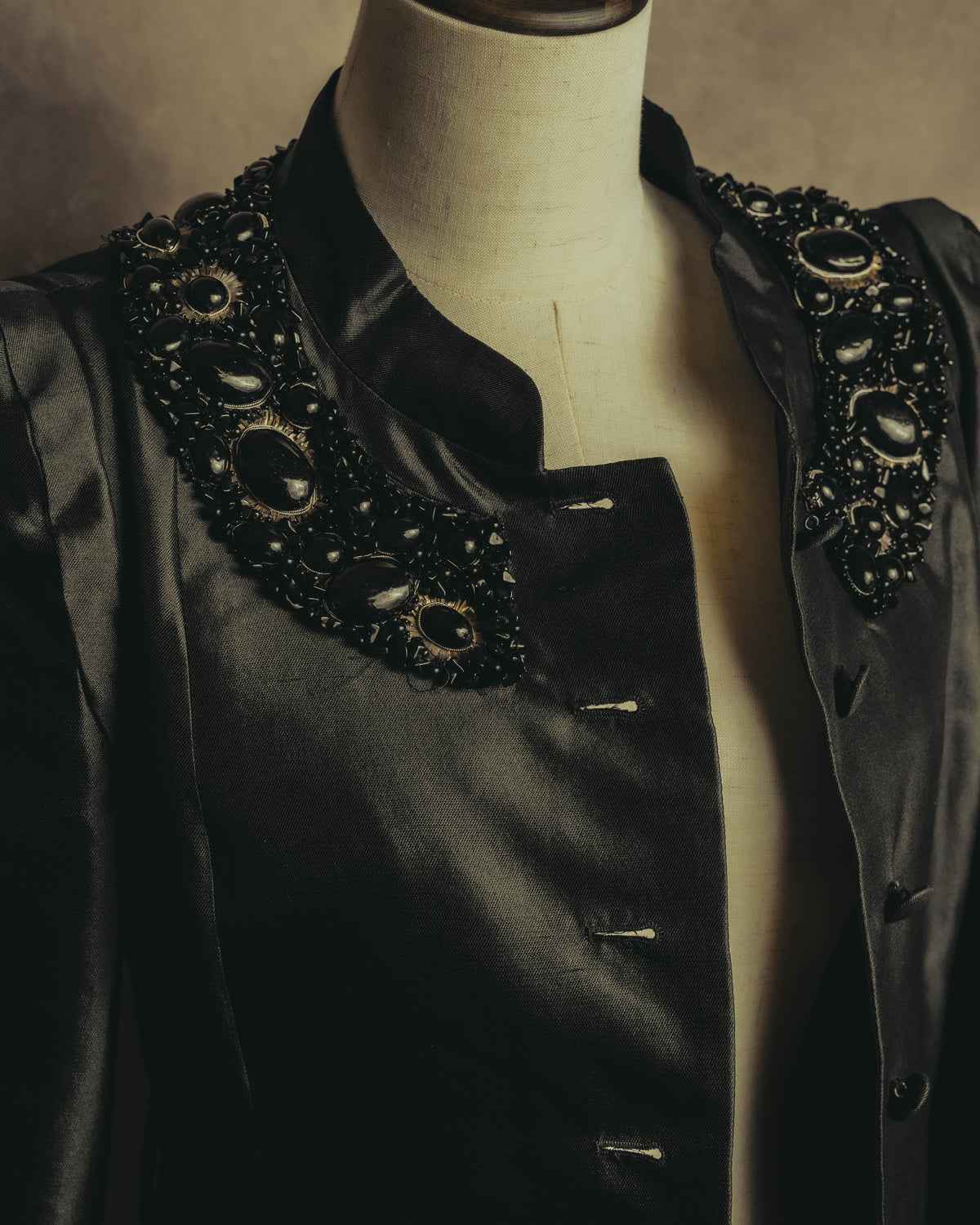 "CELINE" 00's Embellished silk coat