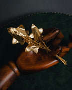 "KENZO" Botanical ivy bouquet brooch