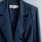 "Christian Dior" Asymmetrical gathered design tailored jacket