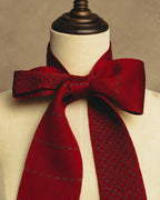 "Hermès" Silk knit scarf tied
