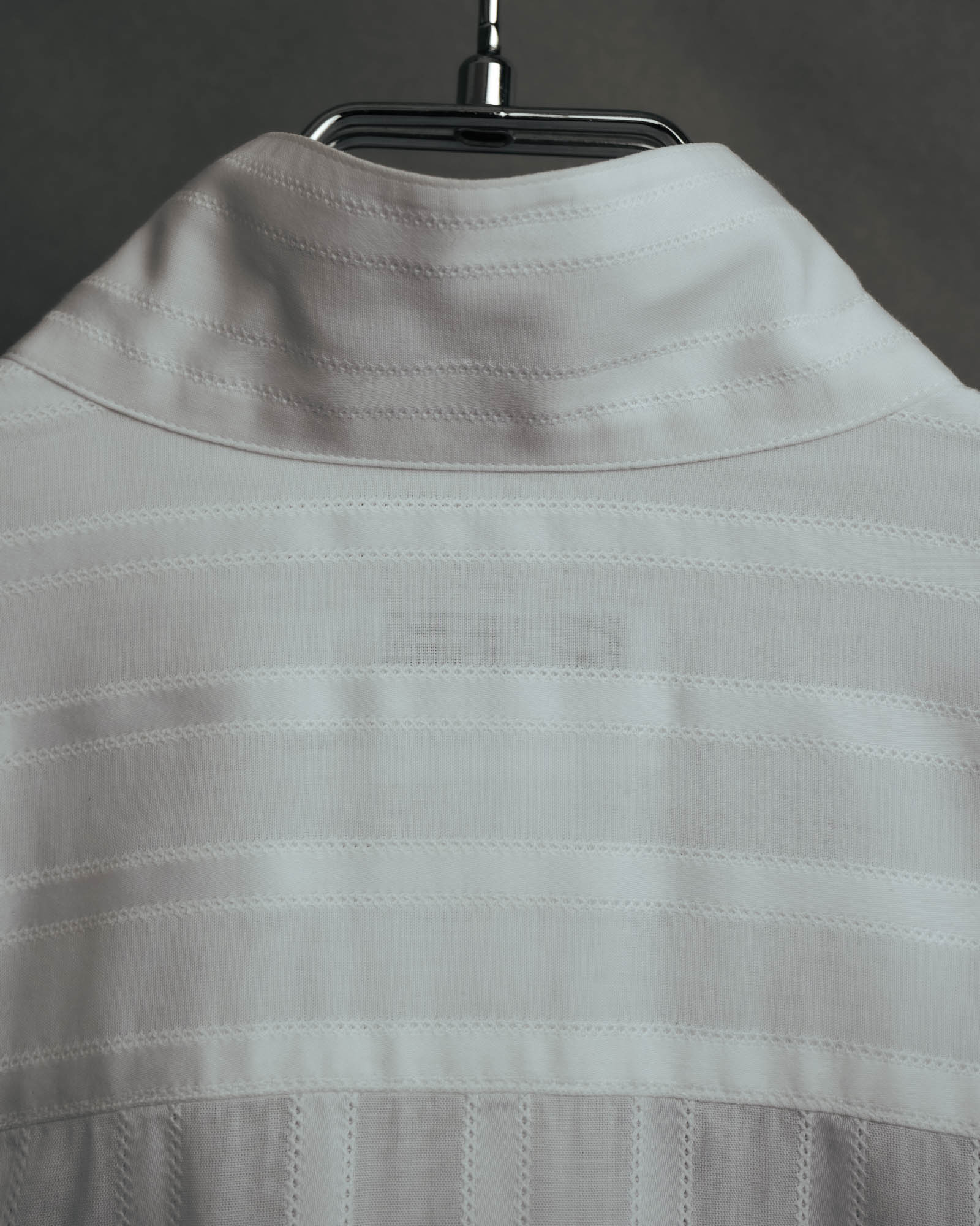 -SPECIAL- “CHANEL” 08 Cruise Collection Sheer cotton stand collar shirt