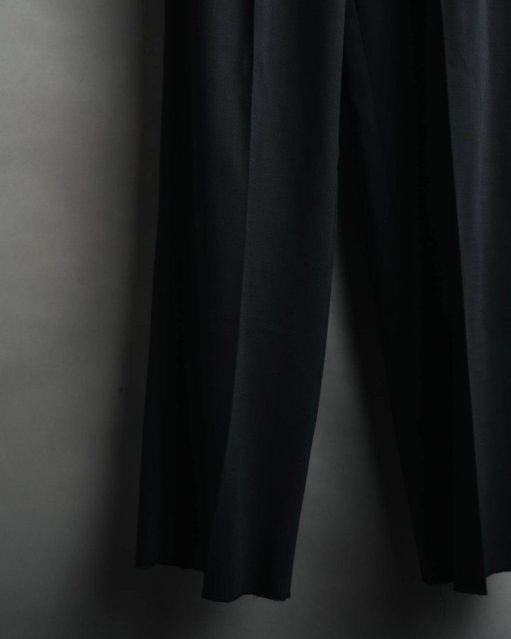 -MOOD MILLÉSIMES- 80’s-90’s black wool intuck wide trousers