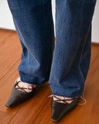 Christian Dior/ Cut Out Hem Straight Silhouette Denim