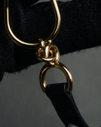 “HERMES“ 90’s Stirrup motif double tour bracelet