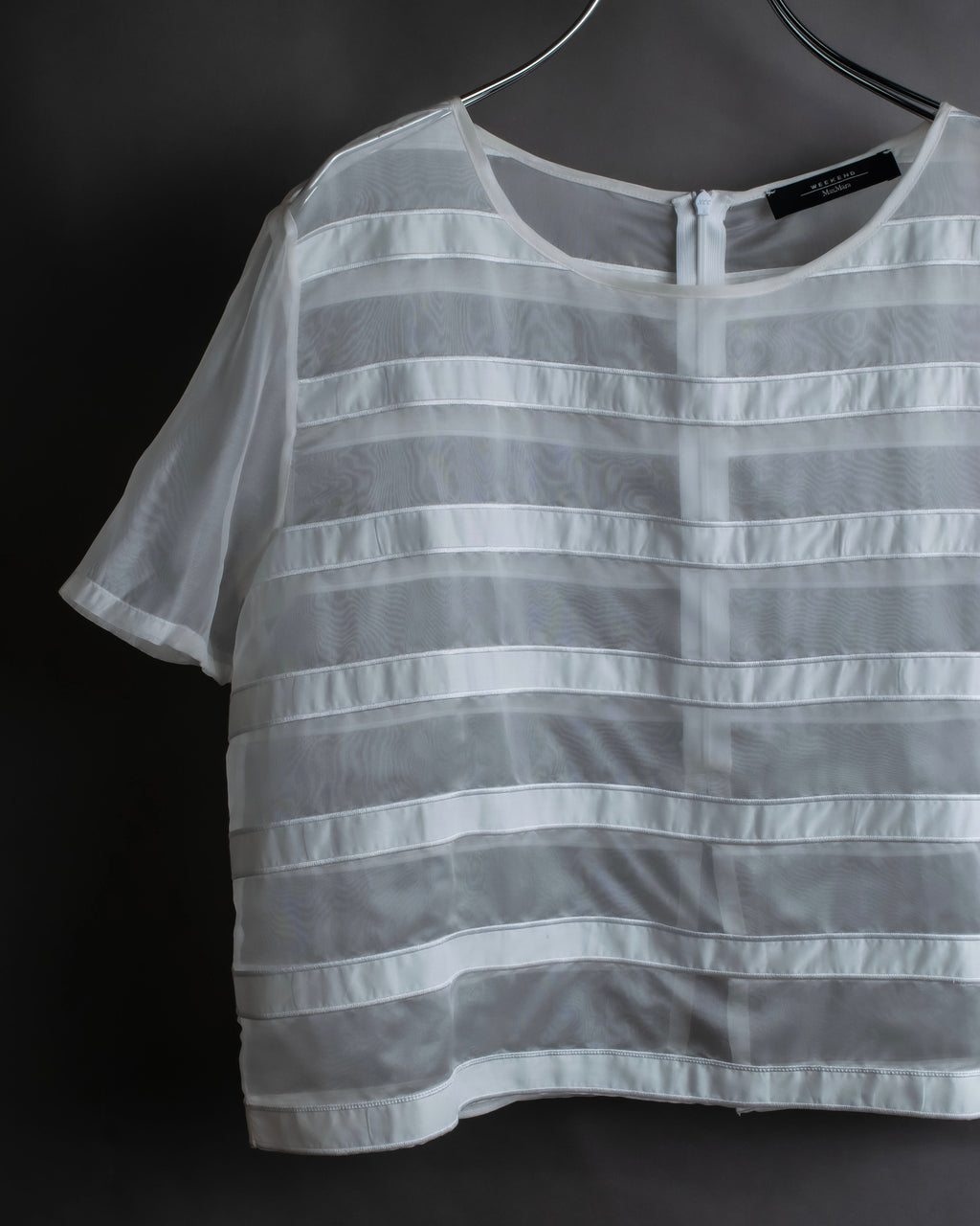 "Weekend Max Mara" Box silhouette silk organza pullover